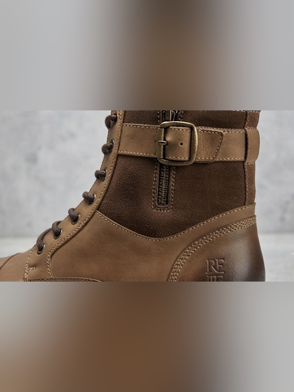 Reserved Footwear RF 121 - Rugged-Refined Cap Toe Combat Boot Size 8 - Picture 2 of 6